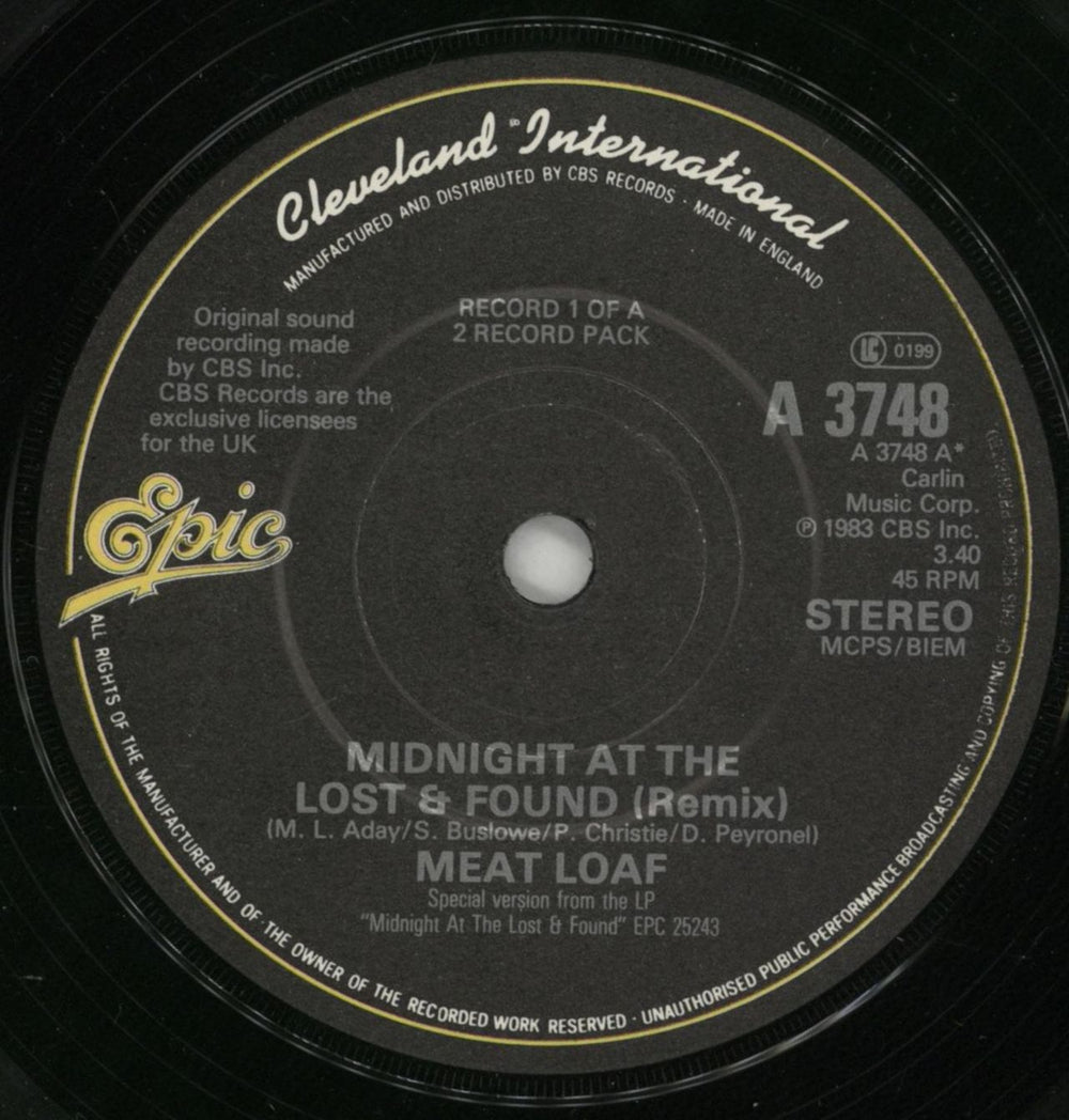 Meat Loaf Midnight At The Lost & Found - Double Pack UK 7" vinyl single (7 inch record / 45) MEA07MI29560