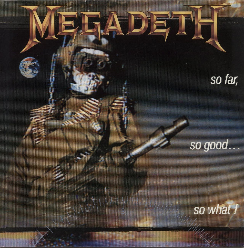 Megadeth So Far, So Good... So What! - VG UK vinyl LP album (LP record) EST2053