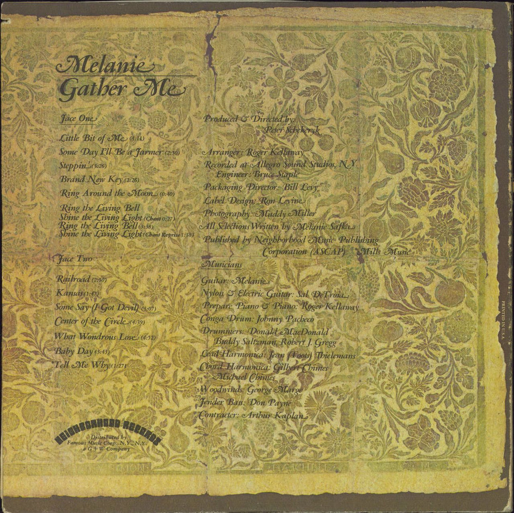 Melanie Gather Me - EX US vinyl LP album (LP record)