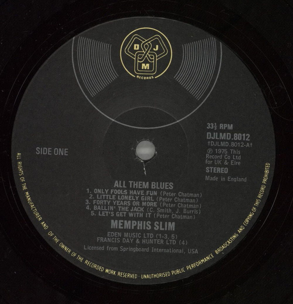 Memphis Slim All Them Blues - Red UK 2-LP vinyl record set (Double LP Album) MEM2LAL865104