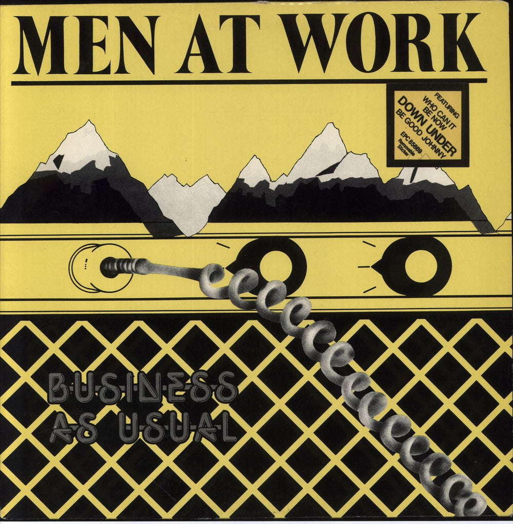 Men At Work Business As Usual - Stickered sleeve - EX UK vinyl LP album (LP record) EPC85669