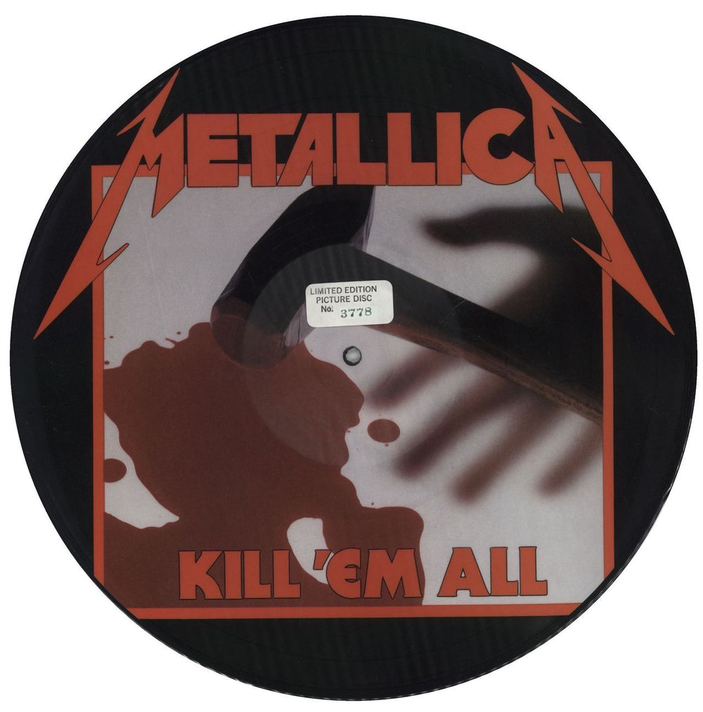 Metallica Kill 'em All - Numbered US picture disc LP (vinyl picture disc album) MRI069