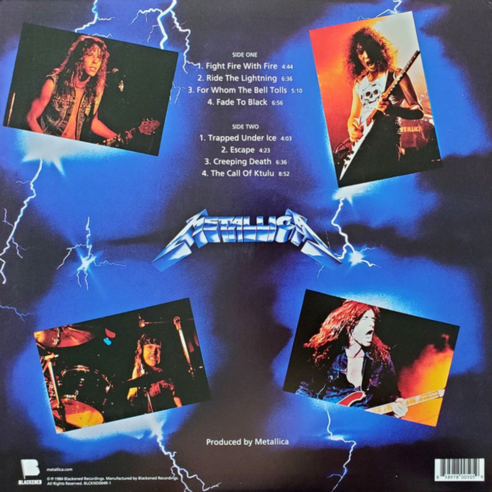 Metallica Ride The Lightning - Remastered - Sealed US vinyl LP album (LP record) 858978005059