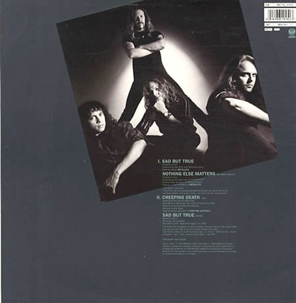 Metallica Sad But True UK 12" vinyl picture disc (12 inch picture record) MET2PSA16225