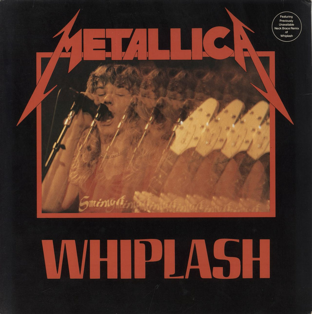 Metallica Whiplash - 2nd Translucent US 12" vinyl single (12 inch record / Maxi-single) MRS-04