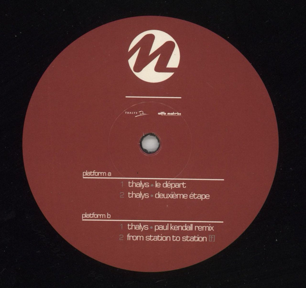 Metroland Thalys Belgian 12" vinyl single (12 inch record / Maxi-single) 9I412TH865585