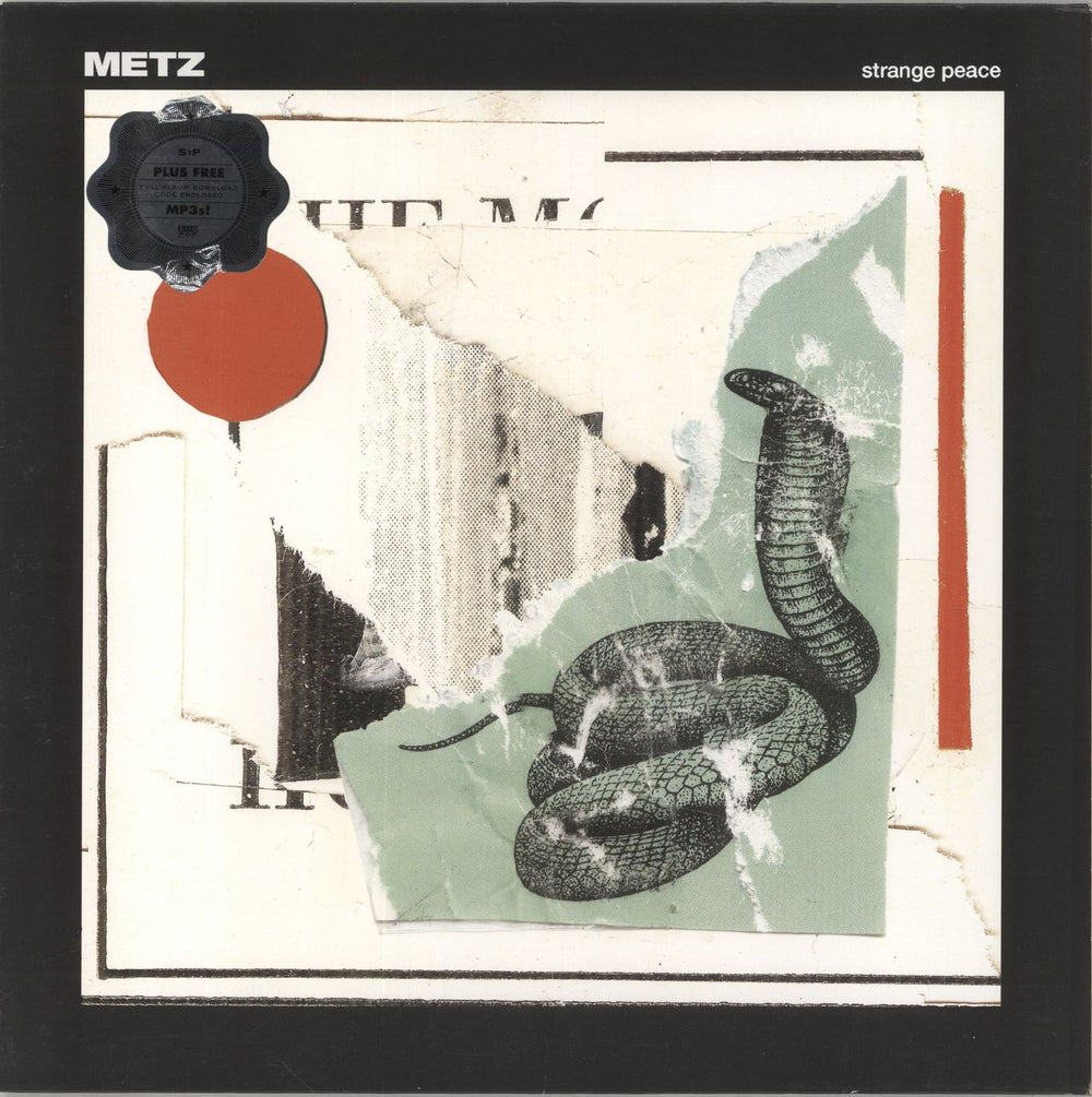 Metz Strange Peace UK vinyl LP album (LP record) SP1199