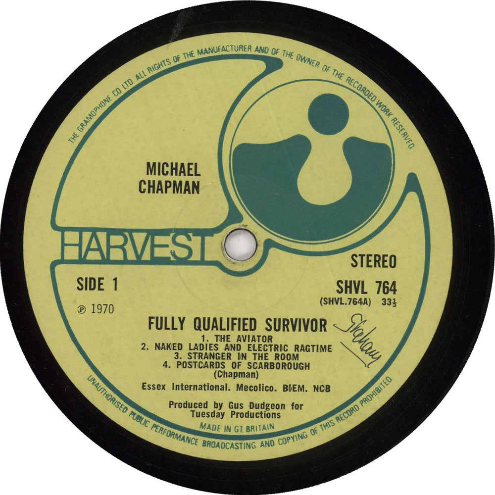 Michael Chapman Fully Qualified Survivor - 1st - VG UK vinyl LP album (LP record)