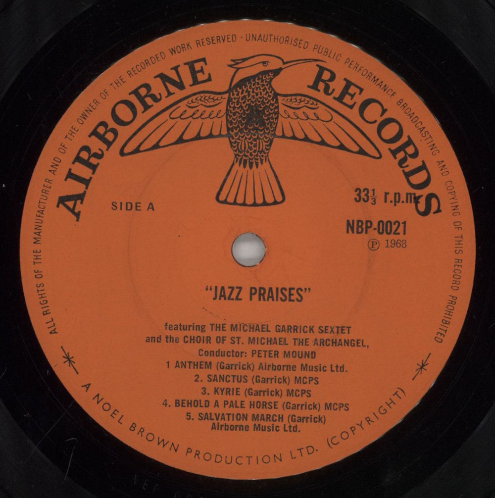 Michael Garrick Jazz Praises - Autographed UK vinyl LP album (LP record) MDQLPJA863215