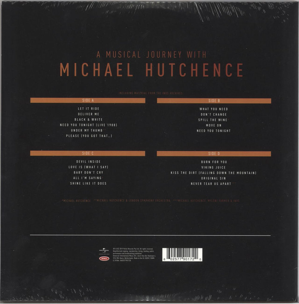 Michael Hutchence Mystify - A Musical Journey With Michael Hutchence - 180gm Clear Vinyl UK 2-LP vinyl record set (Double LP Album) 602577901720