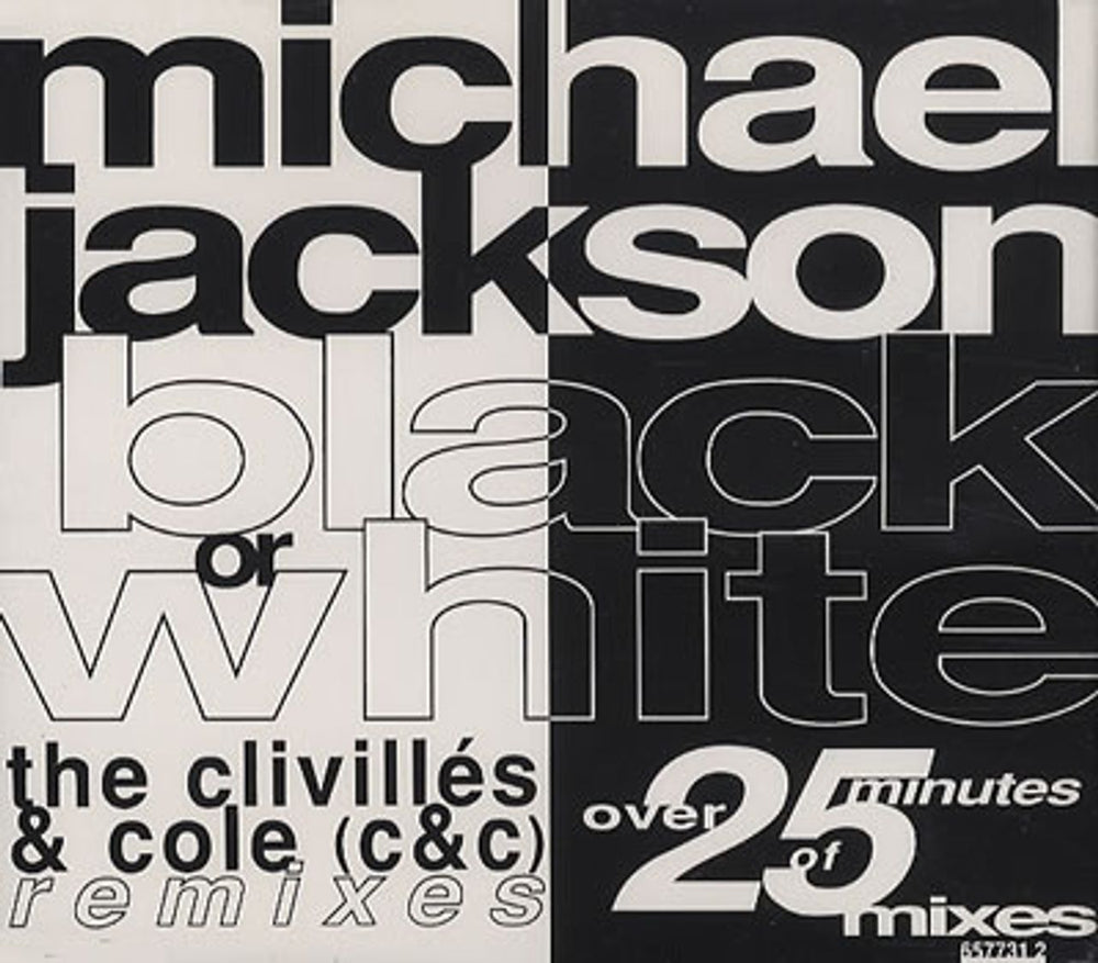 Michael Jackson Black Or White - The Clivillés & Cole Remixes UK CD single (CD5 / 5") 6577312