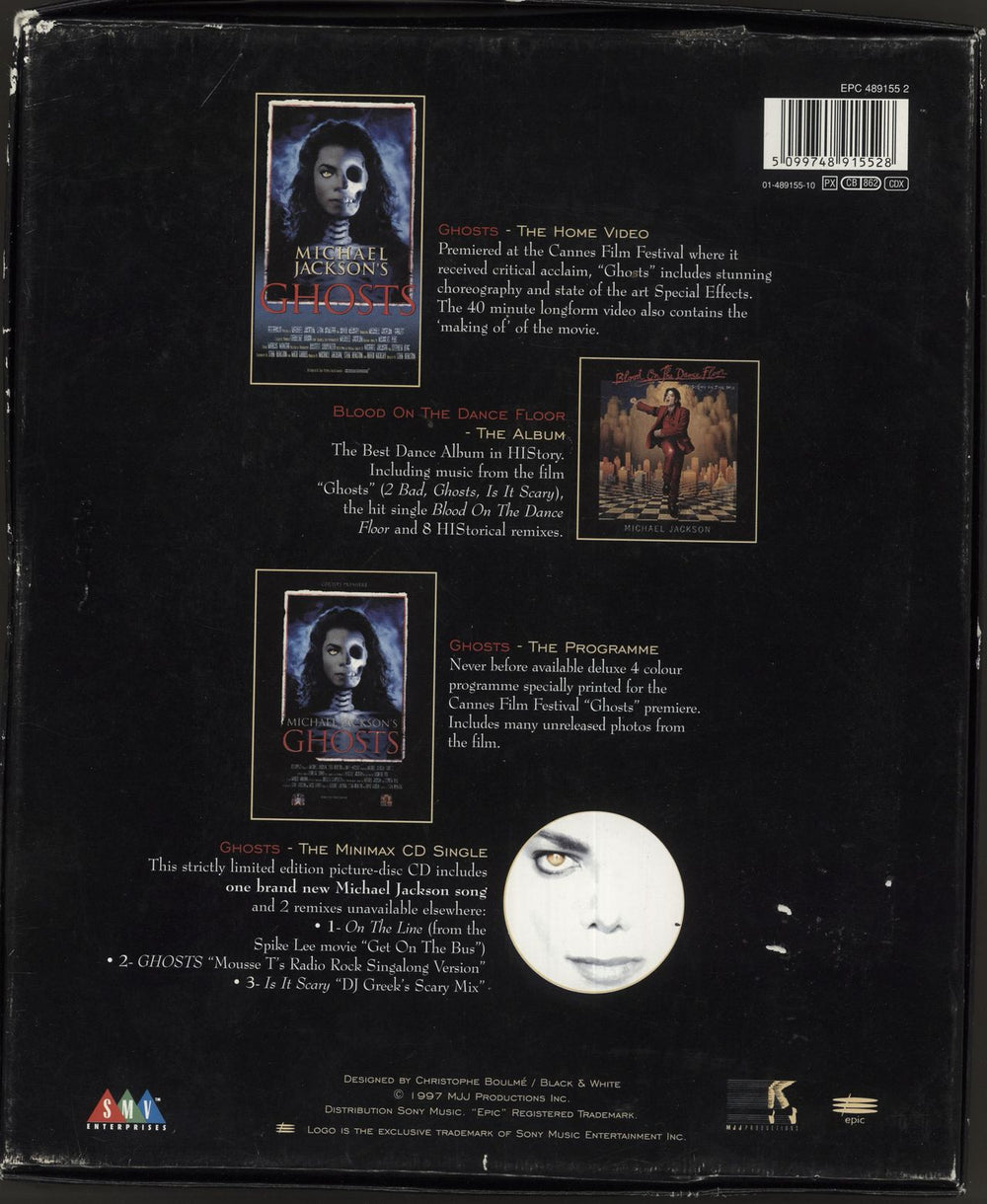Michael Jackson Ghosts UK box set M-JBXGH99576