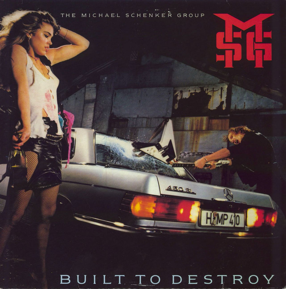 Michael Schenker Group Built To Destroy UK vinyl LP album (LP record) CHR1441