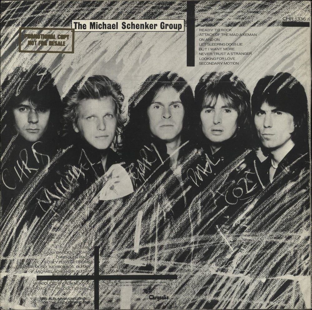 Michael Schenker Group MSG - gold stamp UK vinyl LP album (LP record)