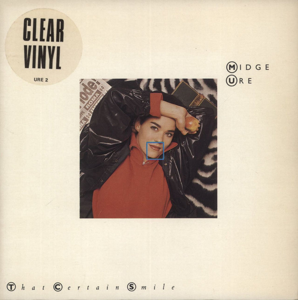Midge Ure That Uncertain Smile - Clear Vinyl UK 7" vinyl single (7 inch record / 45) URE2