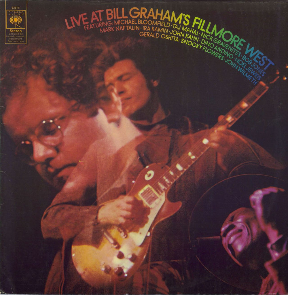 Mike Bloomfield Live At Bill Graham's Fillmore West - EX UK vinyl LP album (LP record) 63816