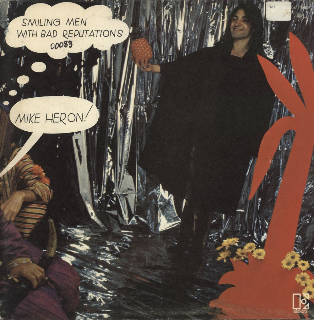 Mike Heron Smiling Men With Bad Reputations - Radio Sation Copy US Promo vinyl LP album (LP record) EKS-74093