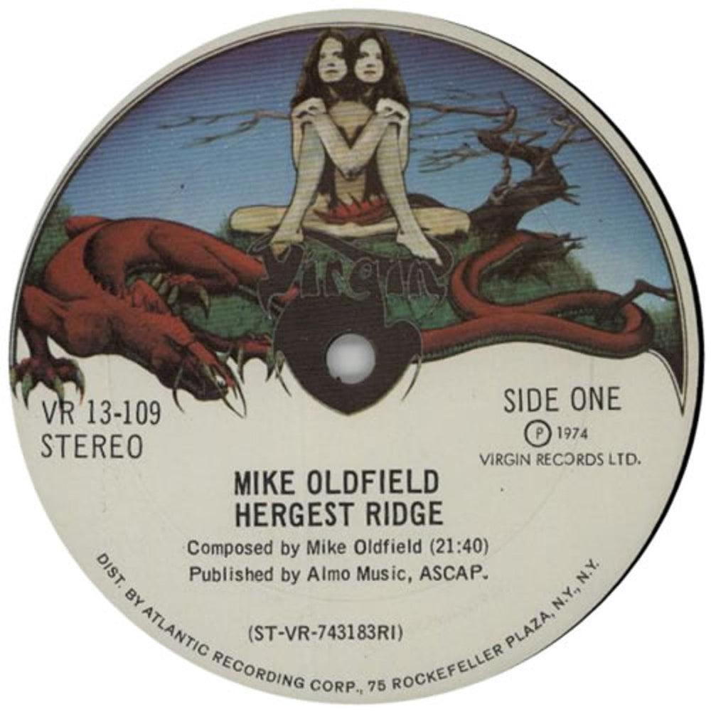 Mike Oldfield Hergest Ridge US vinyl LP album (LP record) OLDLPHE169548