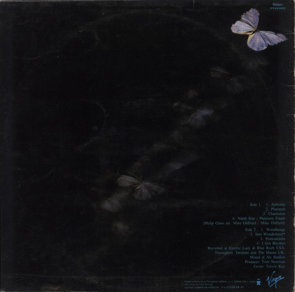 Mike Oldfield Platinum Portugese vinyl LP album (LP record)