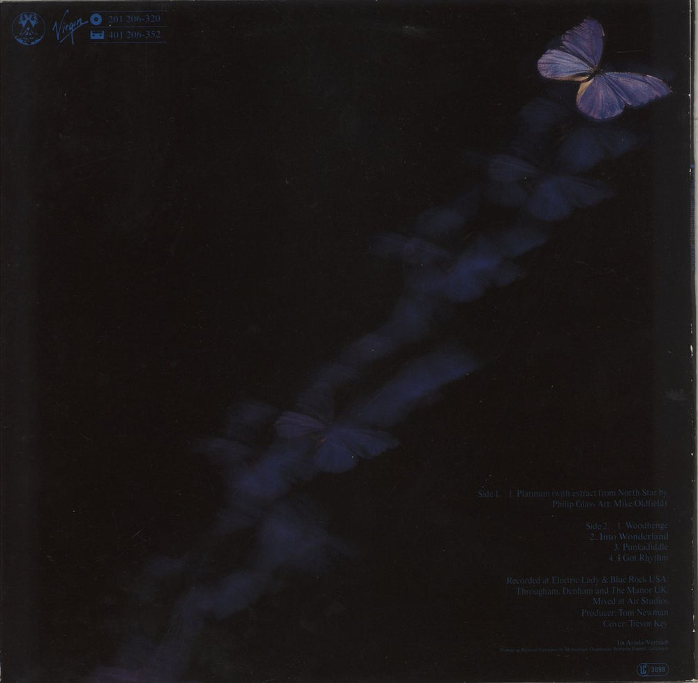 Mike Oldfield Platinum - Red and Green Labels German vinyl LP album (LP record)