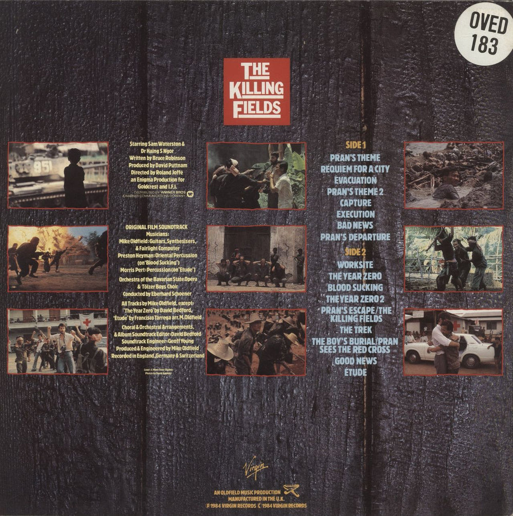 Mike Oldfield The Killing Fields - 2nd UK vinyl LP album (LP record)