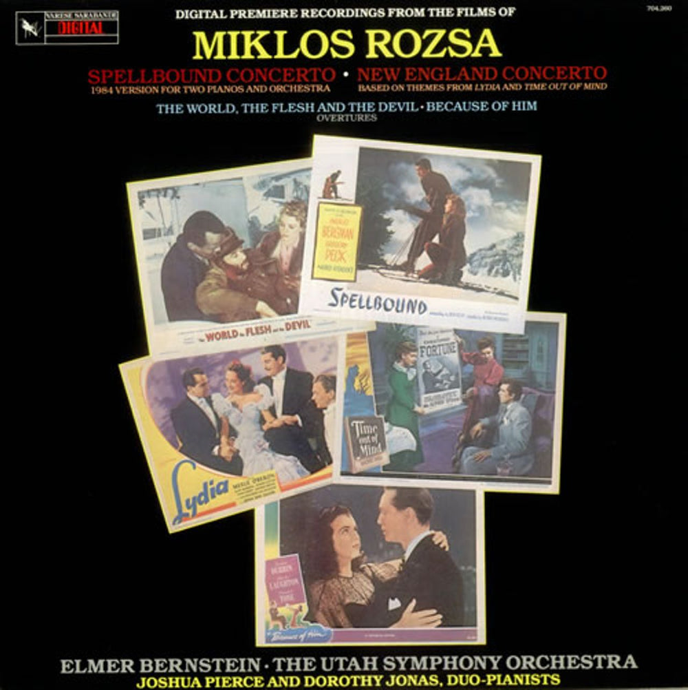 Miklos Rozsa Spellbound Concerto, New England Concerto, etc... UK vinyl LP album (LP record) 704.260