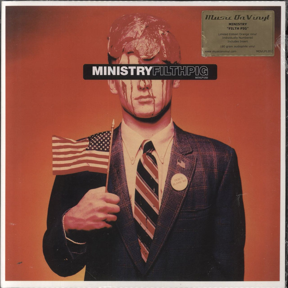 Ministry Filth Pig - Orange 180 Gram Dutch vinyl LP album (LP record) MOVLP1202