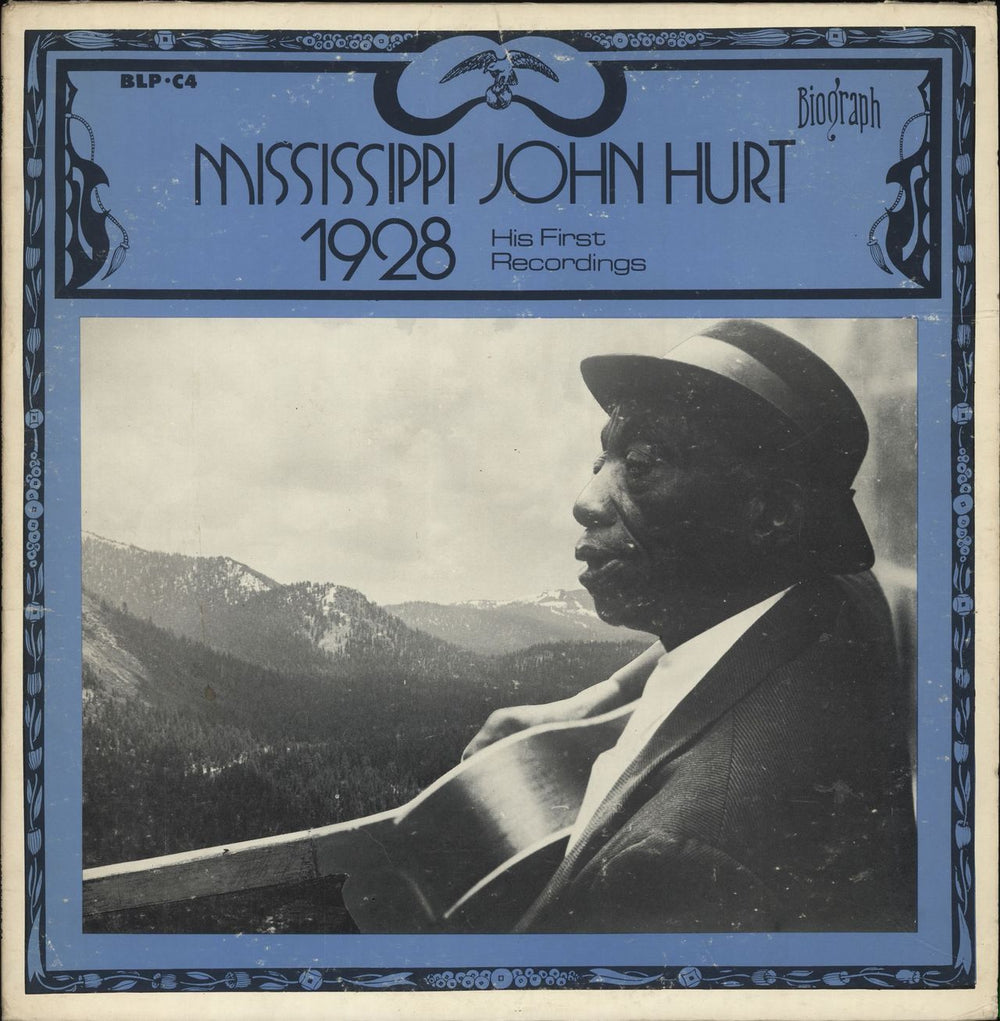 Mississippi John Hurt 1928: His First Recordings US vinyl LP album (LP record) BLP-C4