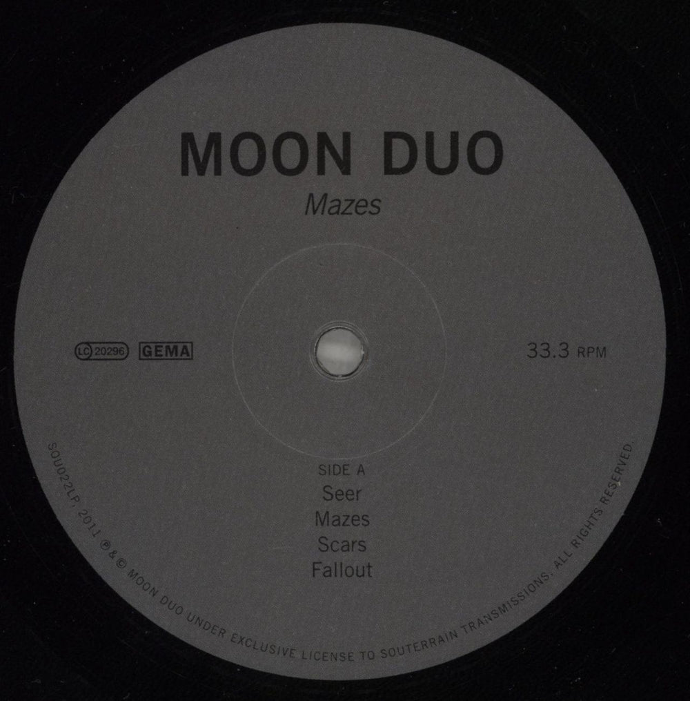 Moon Duo Mazes - 180gm Vinyl - White Sleeve German vinyl LP album (LP record) 1R-LPMA880474
