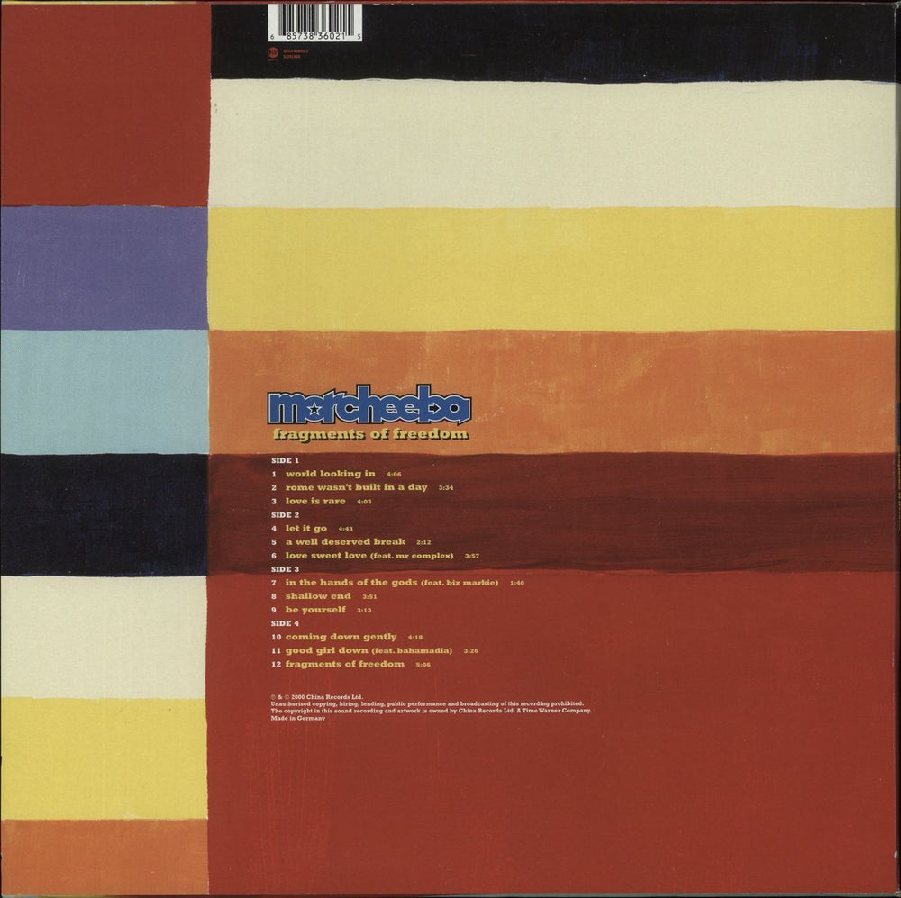 Morcheeba Fragments Of Freedom UK 2-LP vinyl record set (Double LP Album) 685738360215