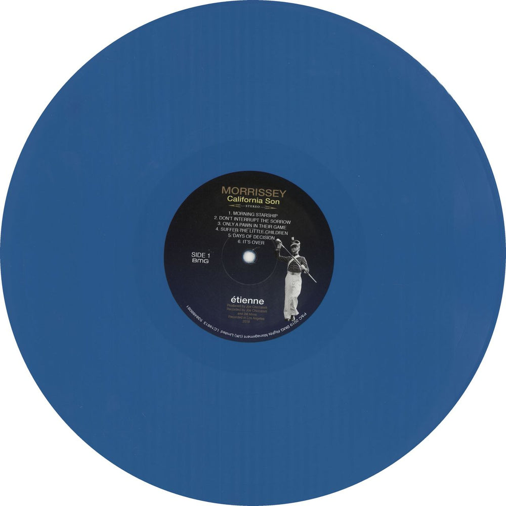 Morrissey California Son - Sky Blue Vinyl UK vinyl LP album (LP record) MORLPCA749561