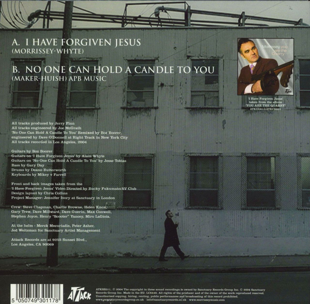 Morrissey I Have Forgiven Jesus UK 7" vinyl single (7 inch record / 45) 5050749301178