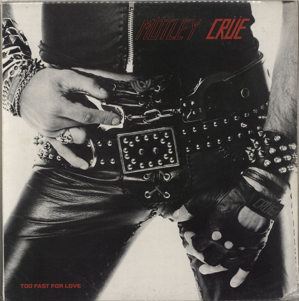 Motley Crue Too Fast For Love - 2nd + Insert 2 - EX US vinyl LP album (LP record) LR/1281-2