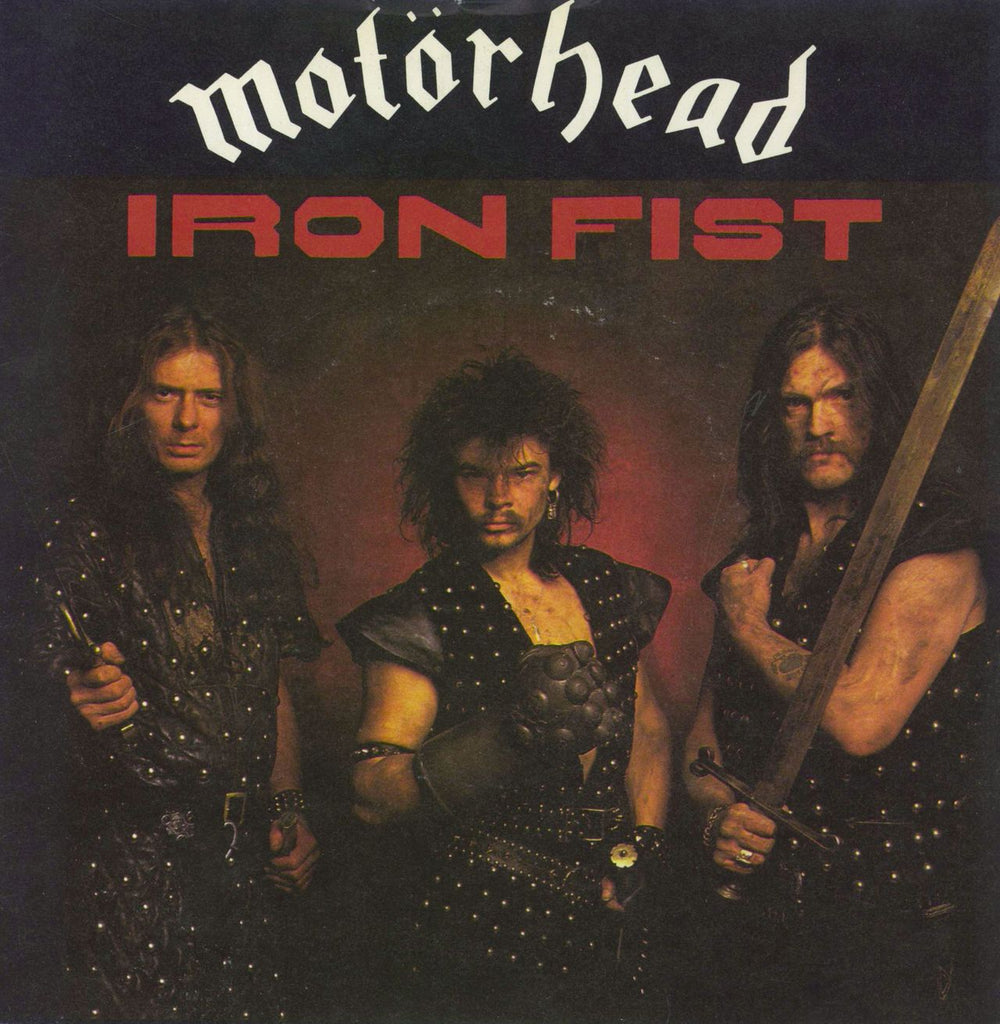 Motorhead Iron Fist - Red - P/S - EX UK 7" vinyl single (7 inch record / 45) BRO146