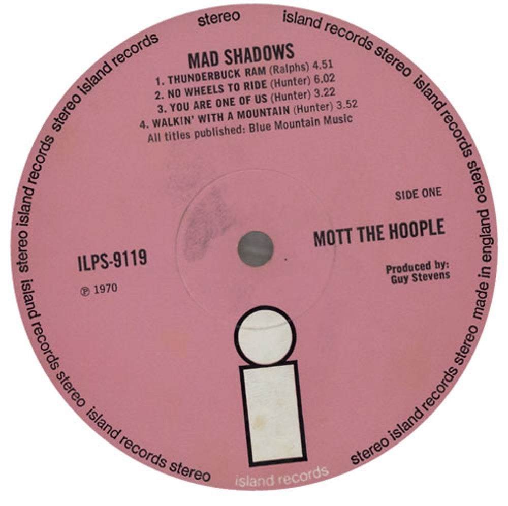 Mott The Hoople Mad Shadows - 1st - EX UK vinyl LP album (LP record) MHOLPMA141694