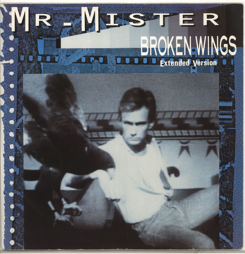 Mr Mister Broken Wings - Blue Sleeve UK 12" vinyl single (12 inch record / Maxi-single) PT49946