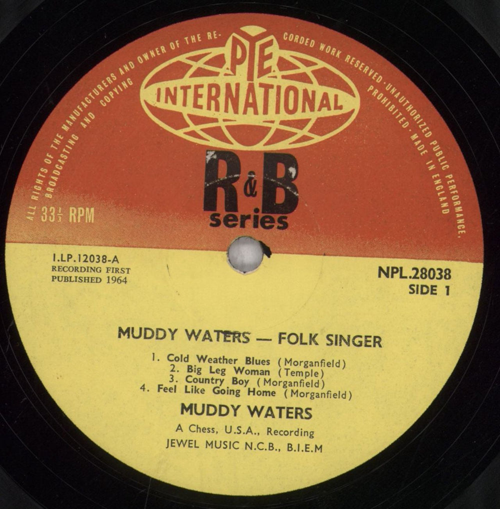 Muddy Waters Folk Singer - 1st UK vinyl LP album (LP record) MDWLPFO751297