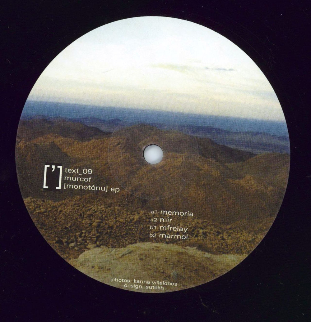 Murcof Monotonu EP UK 12" vinyl single (12 inch record / Maxi-single) TEXT_09