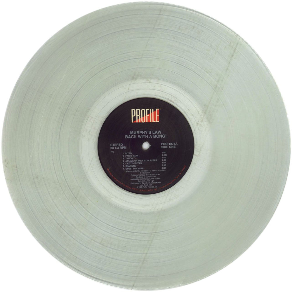 Murphy's Law Back With A Bong US vinyl LP album (LP record) M17LPBA475900