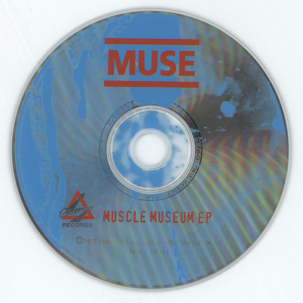 Muse Muscle Museum EP - Numbered sticker UK CD single (CD5 / 5") USEC5MU213871