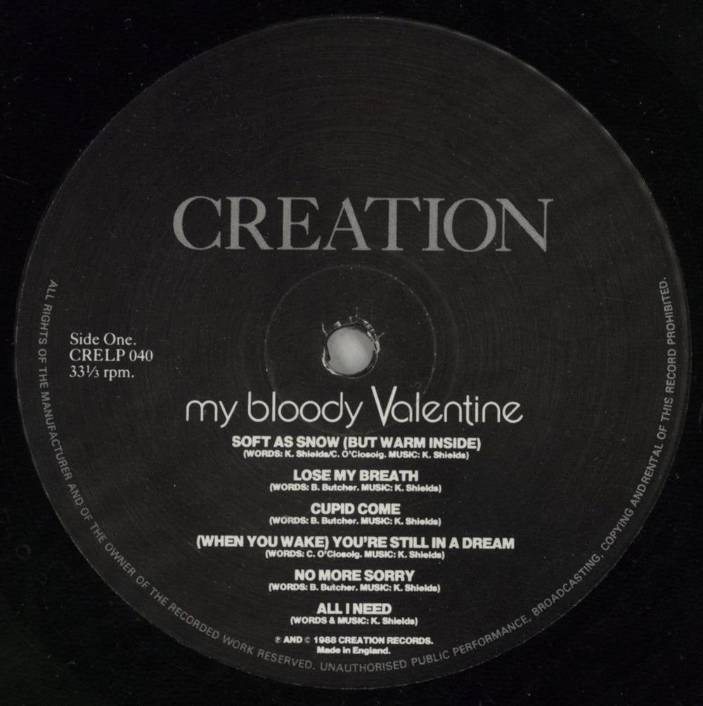 My Bloody Valentine Isn't Anything + 7" - VG UK vinyl LP album (LP record) MBVLPIS868905
