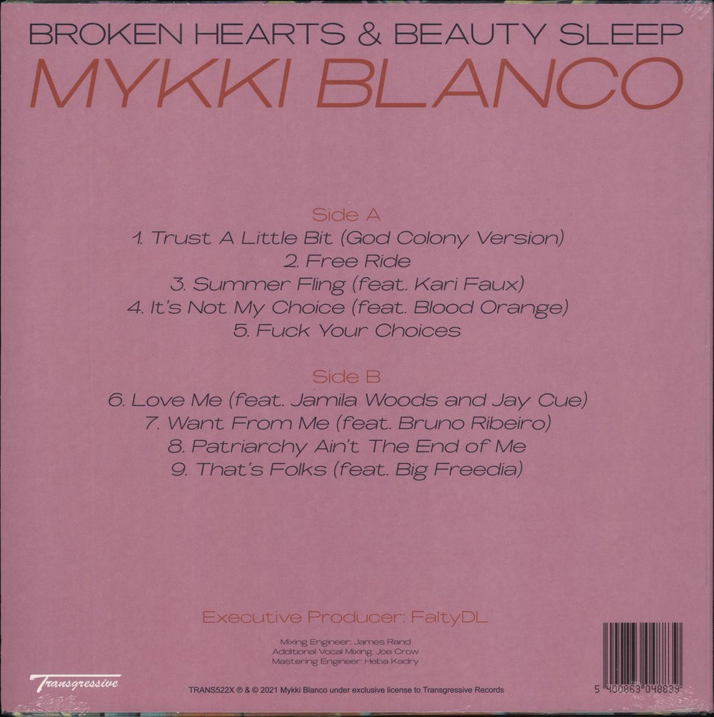 Mykki Broken Hearts & Beauty Sleep - Purple Vinyl - Sealed UK vinyl LP album (LP record) 5400863048839