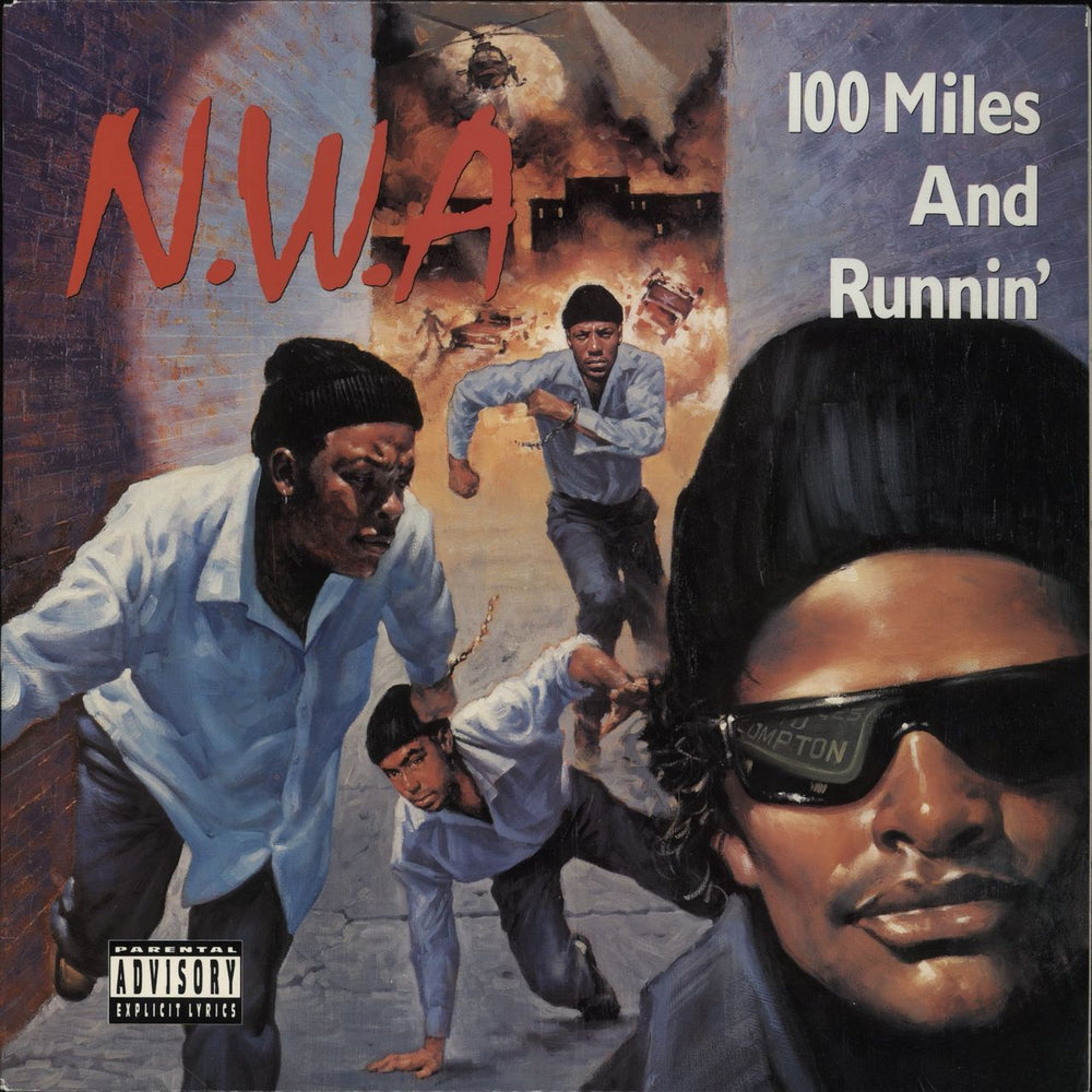 N.W.A. 100 Miles And Runnin' US 12" vinyl single (12 inch record / Maxi-single) EVL7224