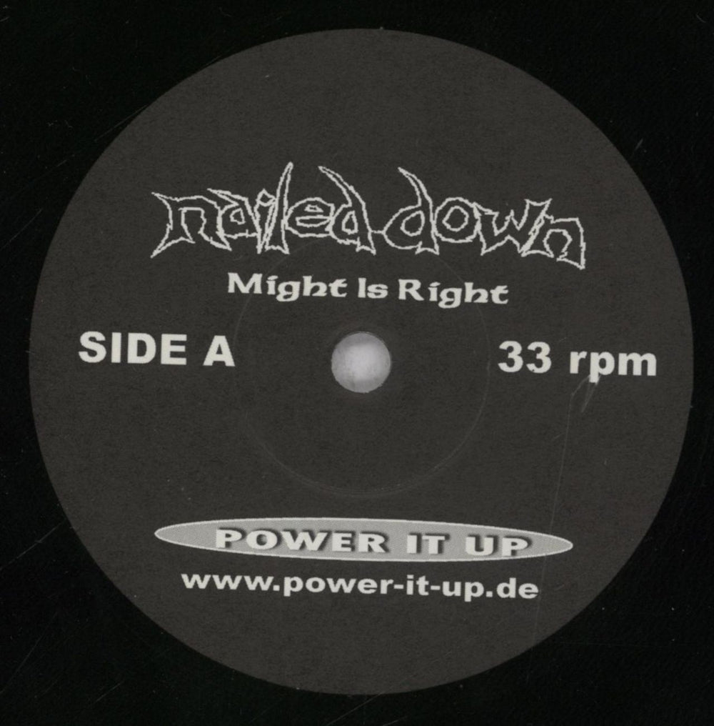 Nailed Down Might Is Right German 7" vinyl single (7 inch record / 45) 63I07MI837800