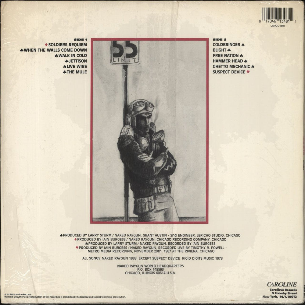 Naked Raygun Jettison US vinyl LP album (LP record) 017046134811