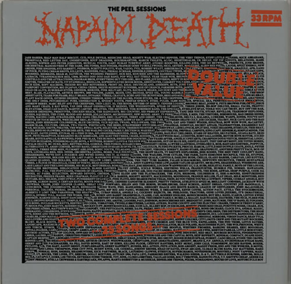 Napalm Death The Peel Sessions UK 12" vinyl single (12 inch record / Maxi-single) SFPSD049