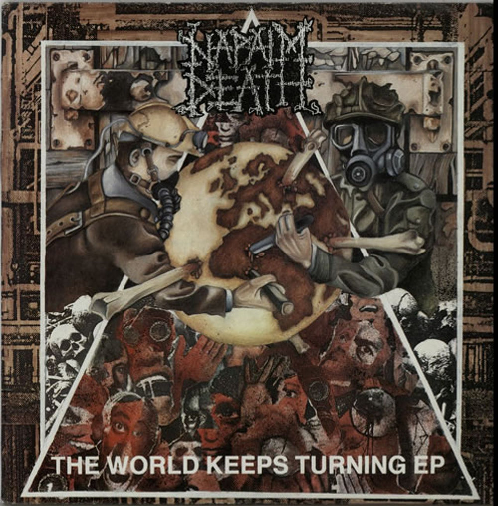 Napalm Death The World Keeps Turning EP UK 12" vinyl single (12 inch record / Maxi-single) MOSH65T