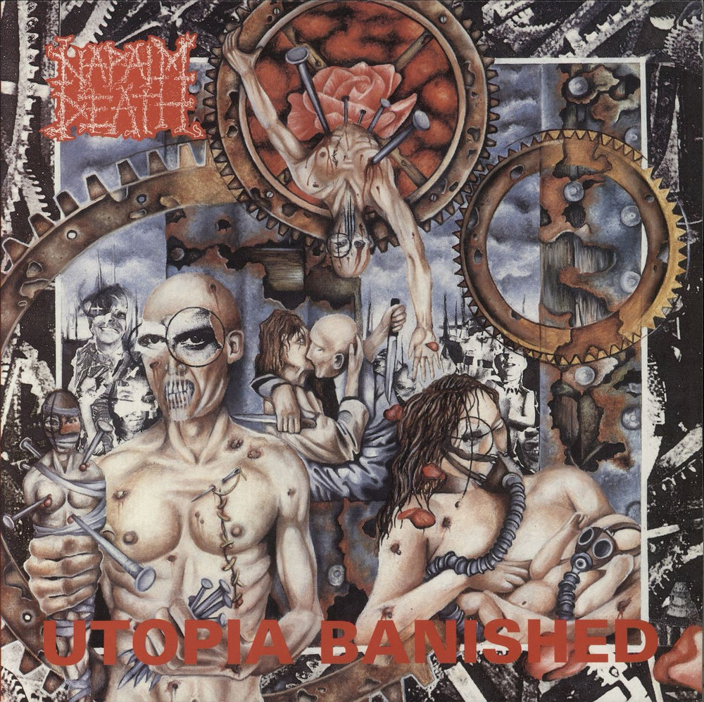 Napalm Death Utopia Banished UK vinyl LP album (LP record) MOSH53
