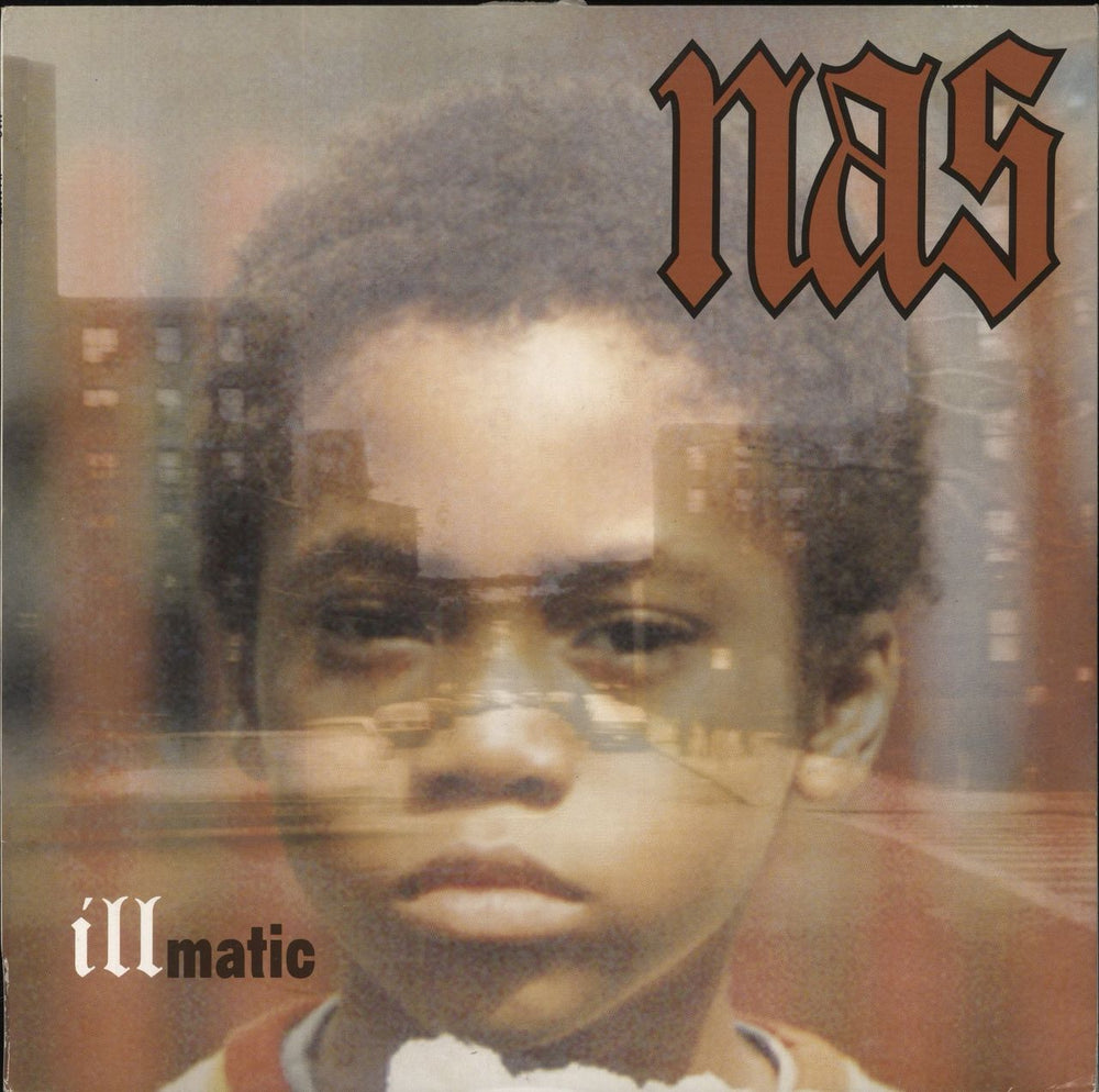 Nas Illmatic UK vinyl LP album (LP record) 475959-1