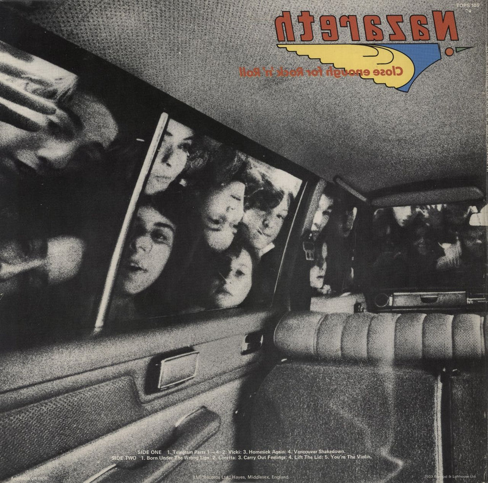 Nazareth Close Enough For Rock 'n' Roll UK vinyl LP album (LP record)